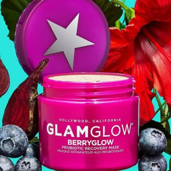🍓 GLAMGLOW Berryglow™ Probiotic Recovery Face Mask - Picture 1 of 12